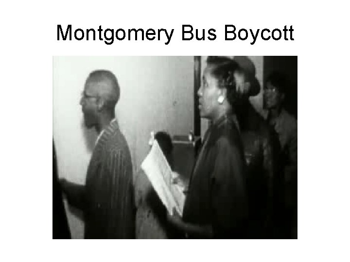 Montgomery Bus Boycott 