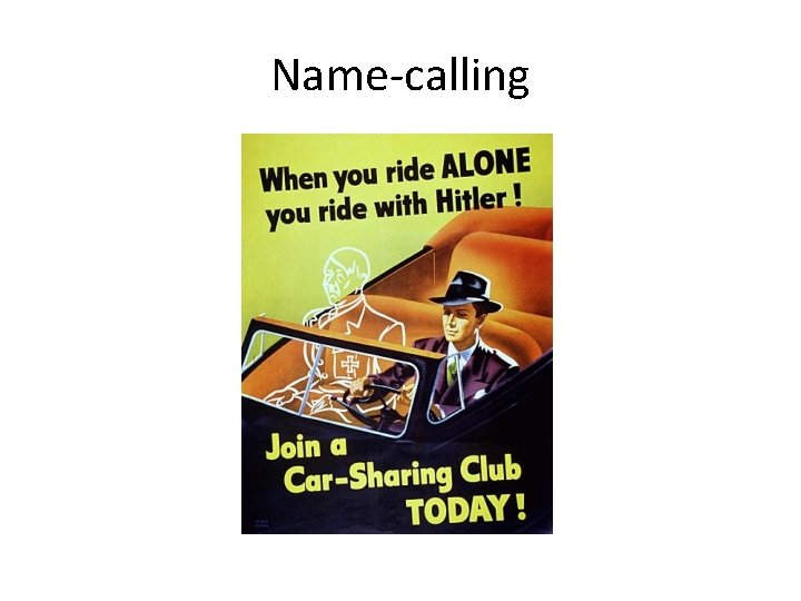 Name-calling 