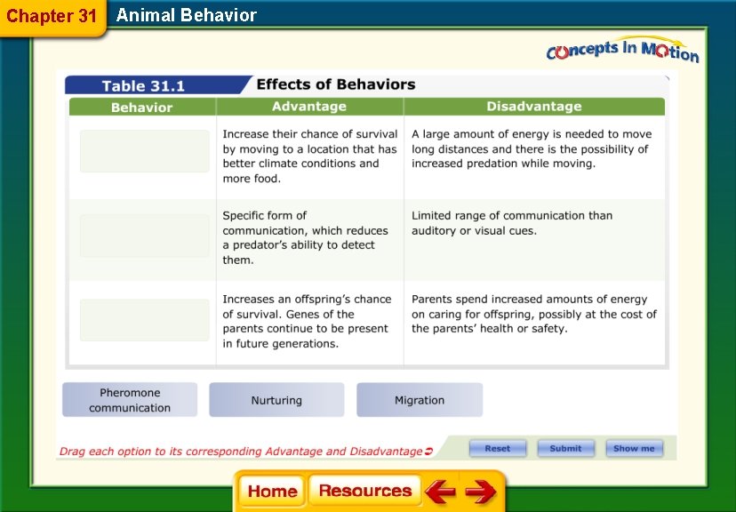 Chapter 31 Animal Behavior 