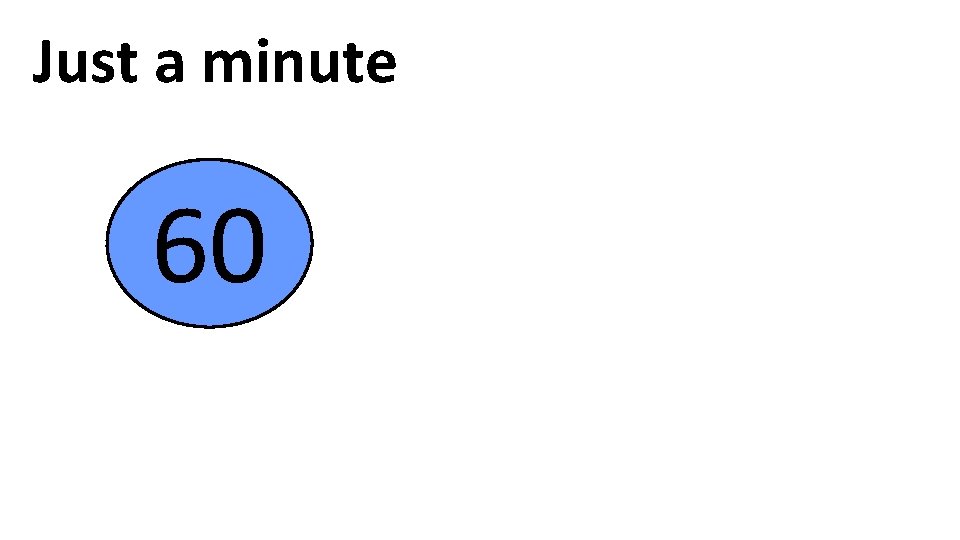 Just a minute End 60 59 58 57 56 55 54 53 52 51