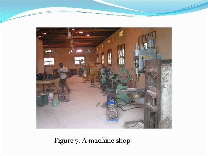 Figure 7: A machine shop 