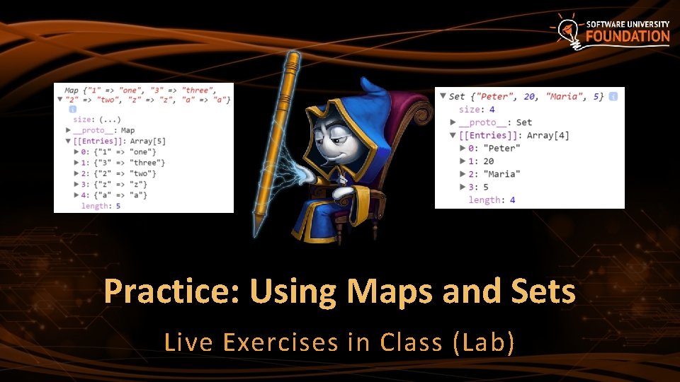 Practice: Using Maps and Sets Live Exercises in Class (Lab) Practice: Using Maps and Sets Live Exercises in Class (Lab)