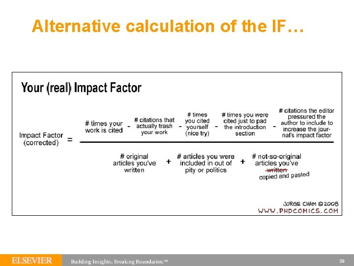 Alternative calculation of the IF… 29 