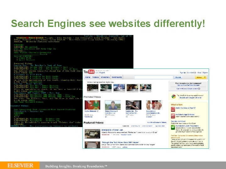 Search Engines see websites differently! 30 