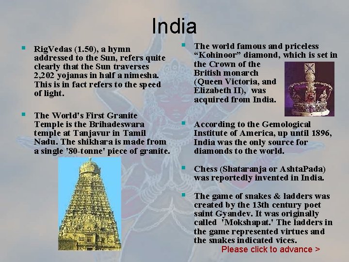 India § Rig. Vedas (1. 50), a hymn addressed to the Sun, refers quite