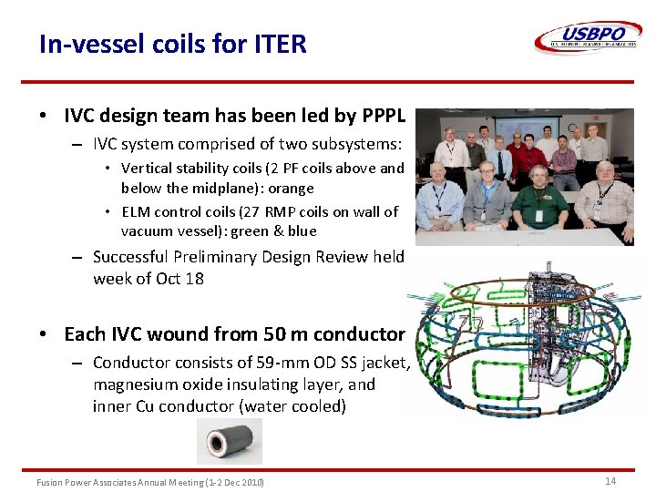 In-vessel coils for ITER • IVC design team has been led by PPPL –