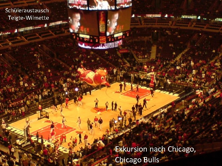 Schüleraustausch Telgte-Wilmette Exkursion nach Chicago, Chicago Bulls 