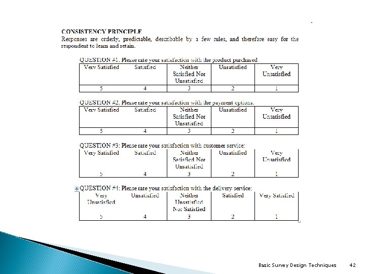 Basic Survey Design Techniques 42 