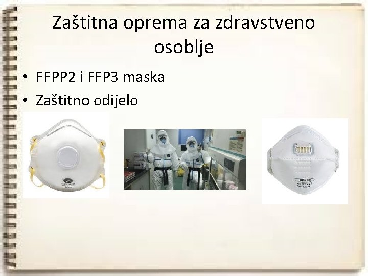 Zaštitna oprema za zdravstveno osoblje • FFPP 2 i FFP 3 maska • Zaštitno