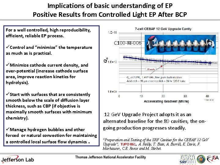 Implications of basic understanding of EP Positive Results from Controlled Light EP After BCP