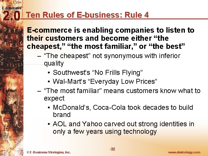 E-Business Ten Rules of E-business: Rule 4 E-commerce is enabling companies to listen to E-Business Ten Rules of E-business: Rule 4 E-commerce is enabling companies to listen to