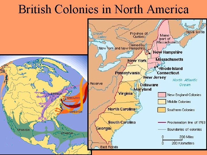 British Colonies in North America 