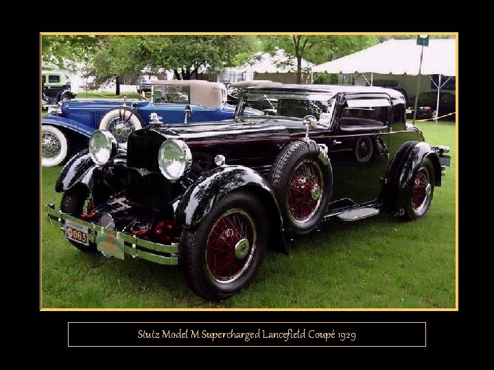 Stutz Model M Supercharged Lancefield Coupé 1929 