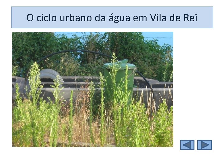 O ciclo urbano da água em Vila de Rei 