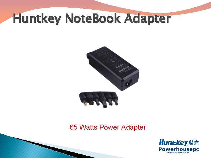 Huntkey Note. Book Adapter 65 Watts Power Adapter 