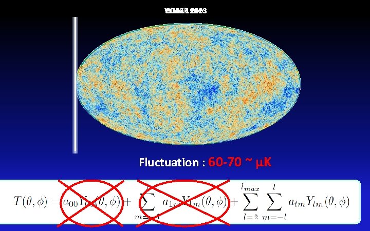 WMAP COBE Planck 1992 2013 2003 Fluctuation : 60 -70 ~ μK 