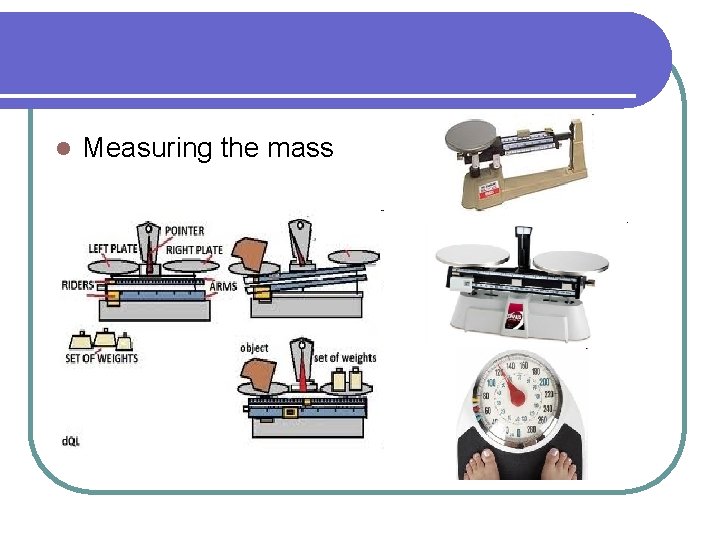 l Measuring the mass 