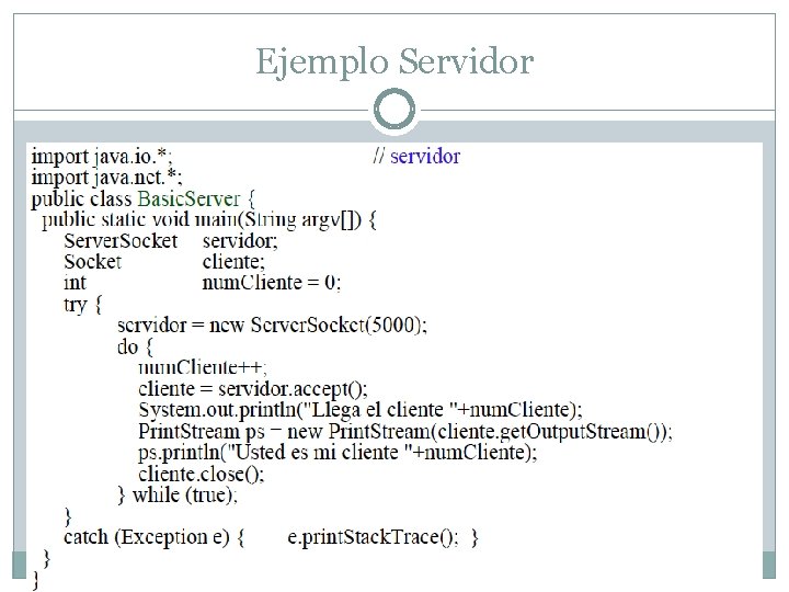 Intercambio de datos por Red en JAVA ENVO