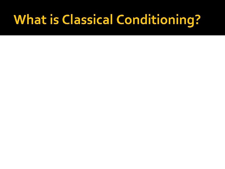 What is Classical Conditioning? 