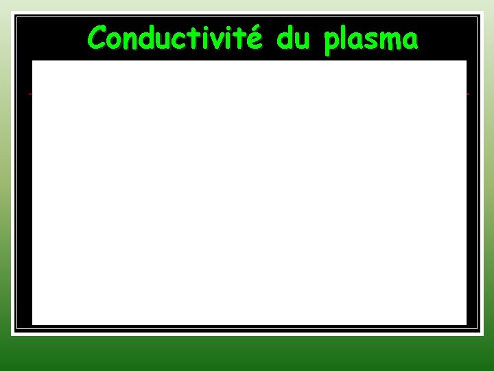 Conductivité du plasma 