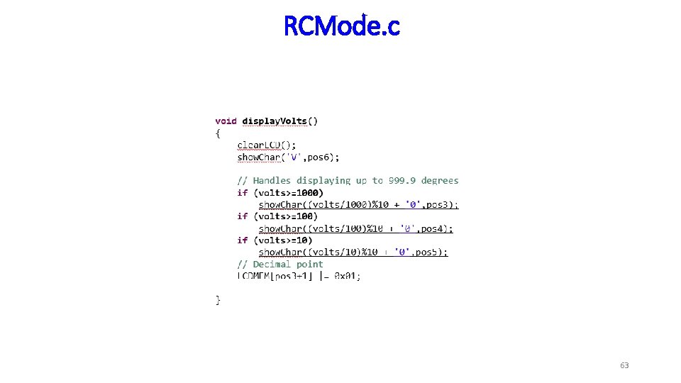 RCMode. c 63 
