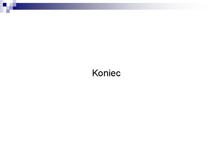 Koniec 