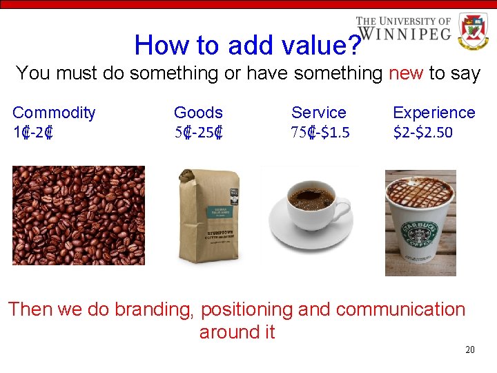 How to add value? You must do something or have something new to say