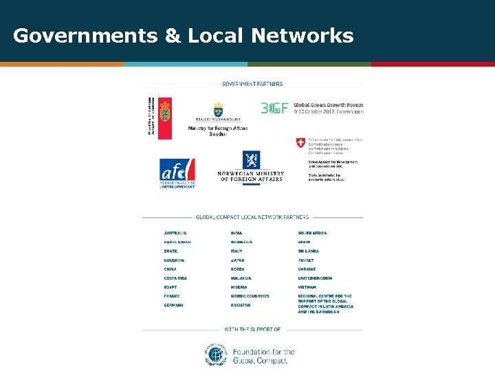 Governments & Local Networks 