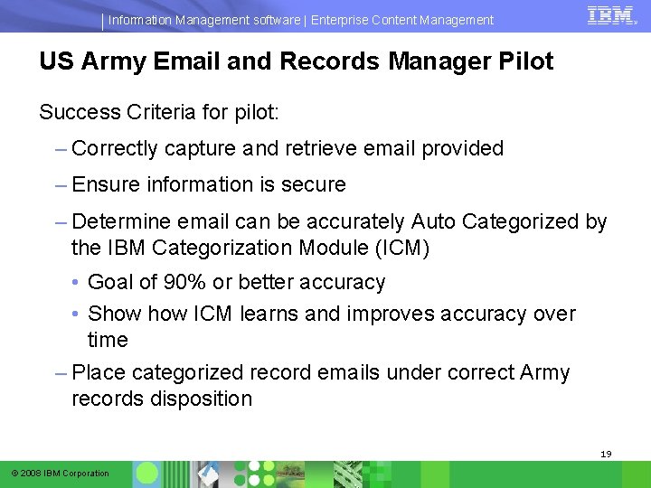 Information Management software | Enterprise Content Management US Army Email and Records Manager Pilot Information Management software | Enterprise Content Management US Army Email and Records Manager Pilot