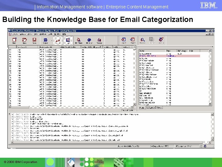 Information Management software | Enterprise Content Management Building the Knowledge Base for Email Categorization Information Management software | Enterprise Content Management Building the Knowledge Base for Email Categorization