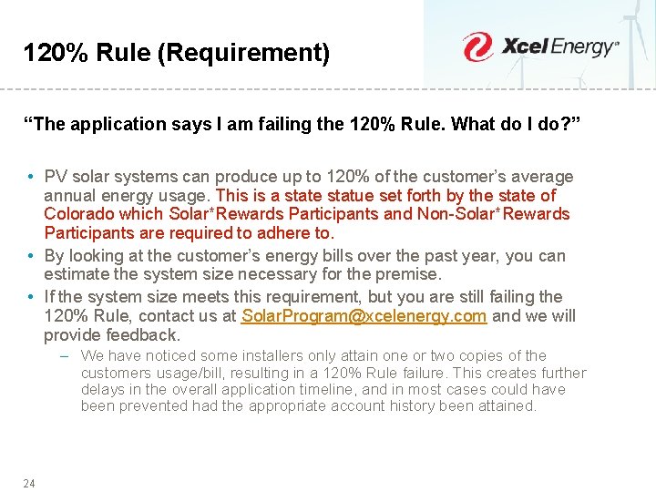 120% Rule (Requirement) “The application says I am failing the 120% Rule. What do