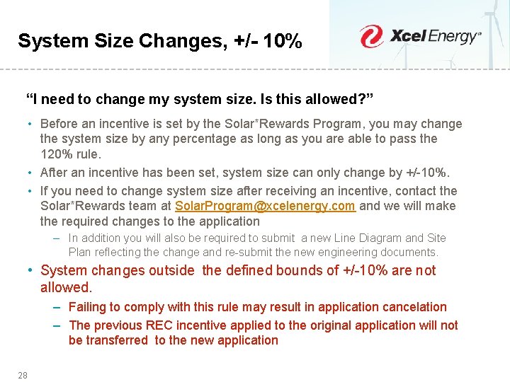 System Size Changes, +/- 10% “I need to change my system size. Is this