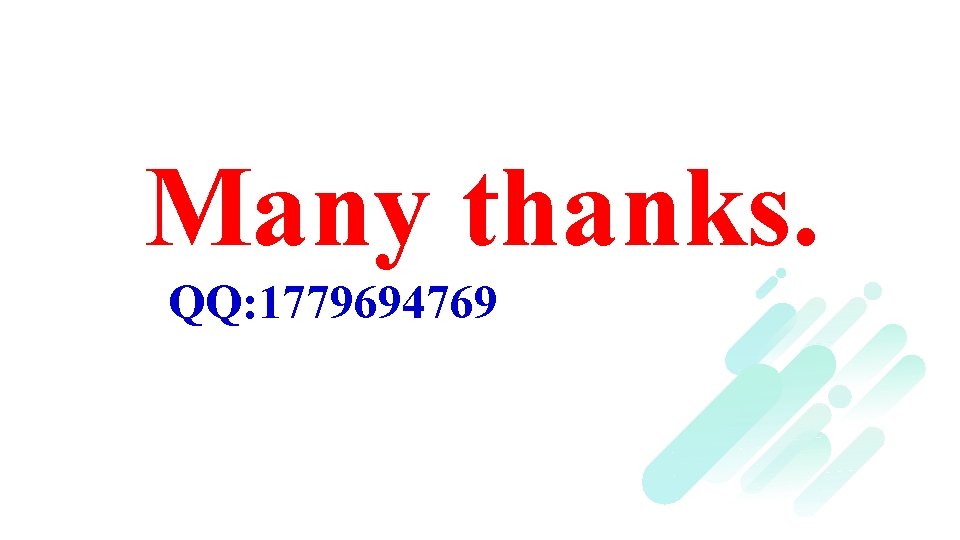 Many thanks. QQ: 1779694769 