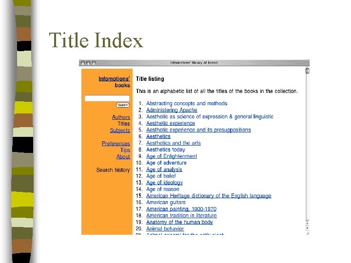 Title Index 