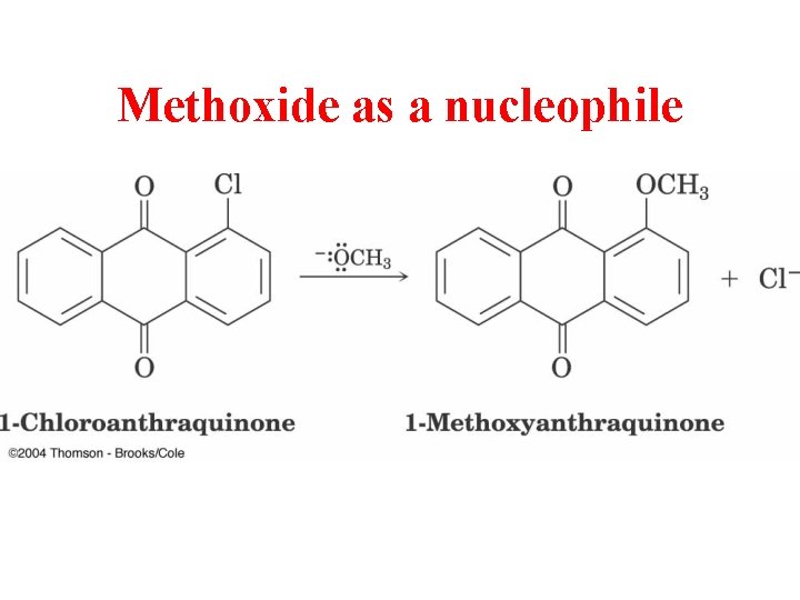 Methoxide as a nucleophile 