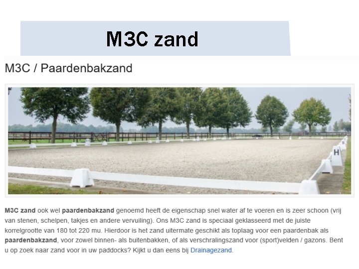 M 3 C zand 