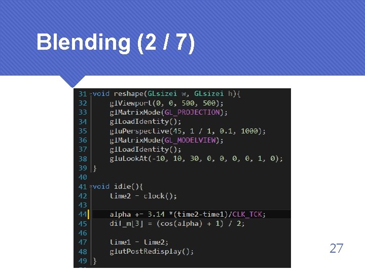 Blending (2 / 7) 27 