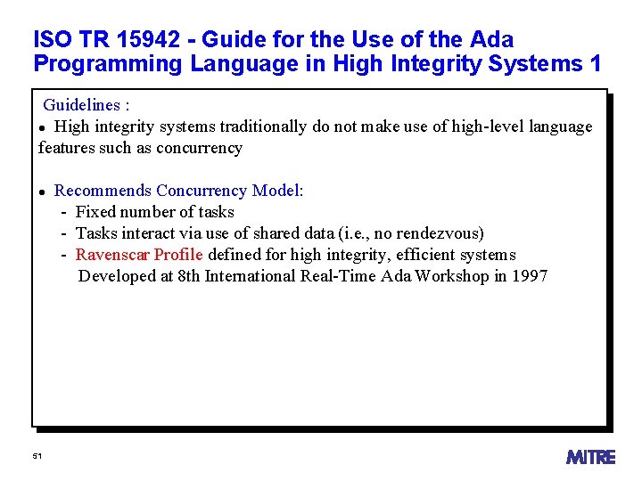 ISO TR 15942 - Guide for the Use of the Ada Programming Language in