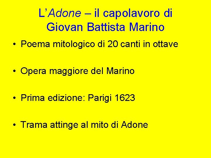 L’Adone – il capolavoro di Giovan Battista Marino • Poema mitologico di 20 canti