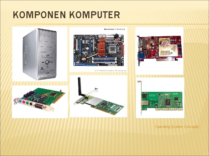 KOMPONEN KOMPUTER Operating System Concepts 