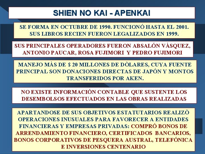 SHIEN NO KAI - APENKAI SE FORMA EN OCTUBRE DE 1990. FUNCIONÓ HASTA EL