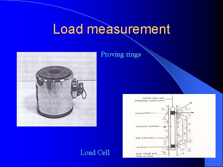 Load measurement Proving rings Load Cell 