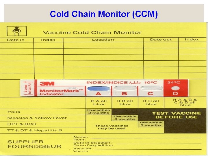 Cold Chain Monitor (CCM) 