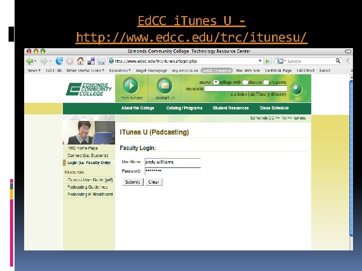 Ed. CC i. Tunes U http: //www. edcc. edu/trc/itunesu/ 