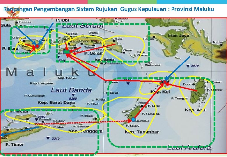 Rancangan Pengembangan Sistem Rujukan Gugus Kepulauan : Provinsi Maluku MENTERI KESEHATAN REPUBLIK INDONESIA 20