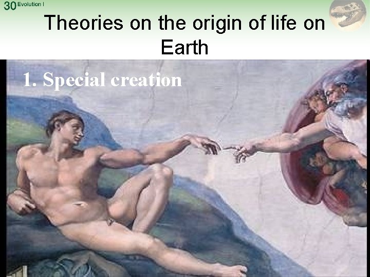 Theories on the origin of life on Earth 1. Special creation 10 