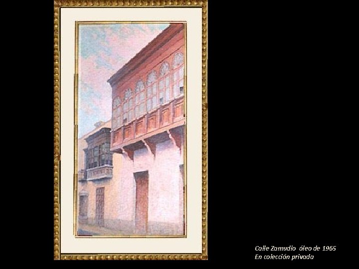 Calle Zamudio óleo de 1965 En colección privada 