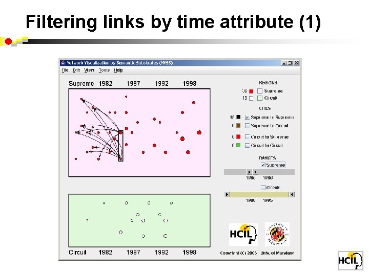 Filtering links by time attribute (1) 