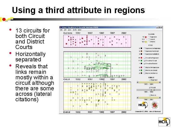 Using a third attribute in regions • • • 13 circuits for both Circuit