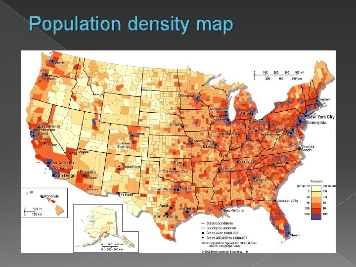 Population density map 